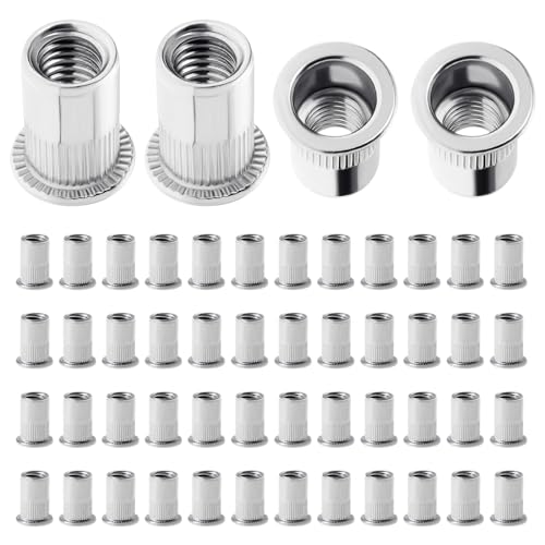 Moendergo 200PCS Nietmutter M3 Edelstahl Nietmutter Gewindeeinsatz Nutsert Nietmutter Flachkopf Gewinde Nietmutter Kappe (M3) von Moendergo