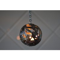 Schlüsselkugel-Teelichthalter Metallskulptur Ornament | 8, 5 cm von Moerkey