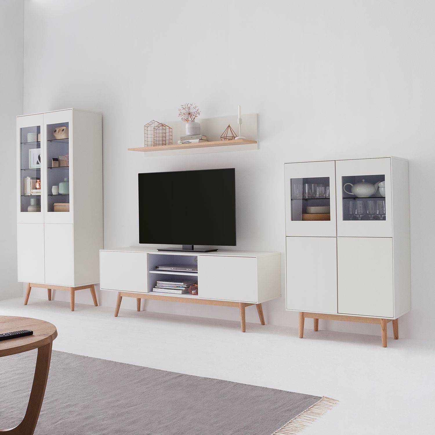 home24 Highboard 80 x 132 x 40cm Weiß/Weiß home24 Highboard 80 x 132 x 40cm Weiß/Weiß von home24