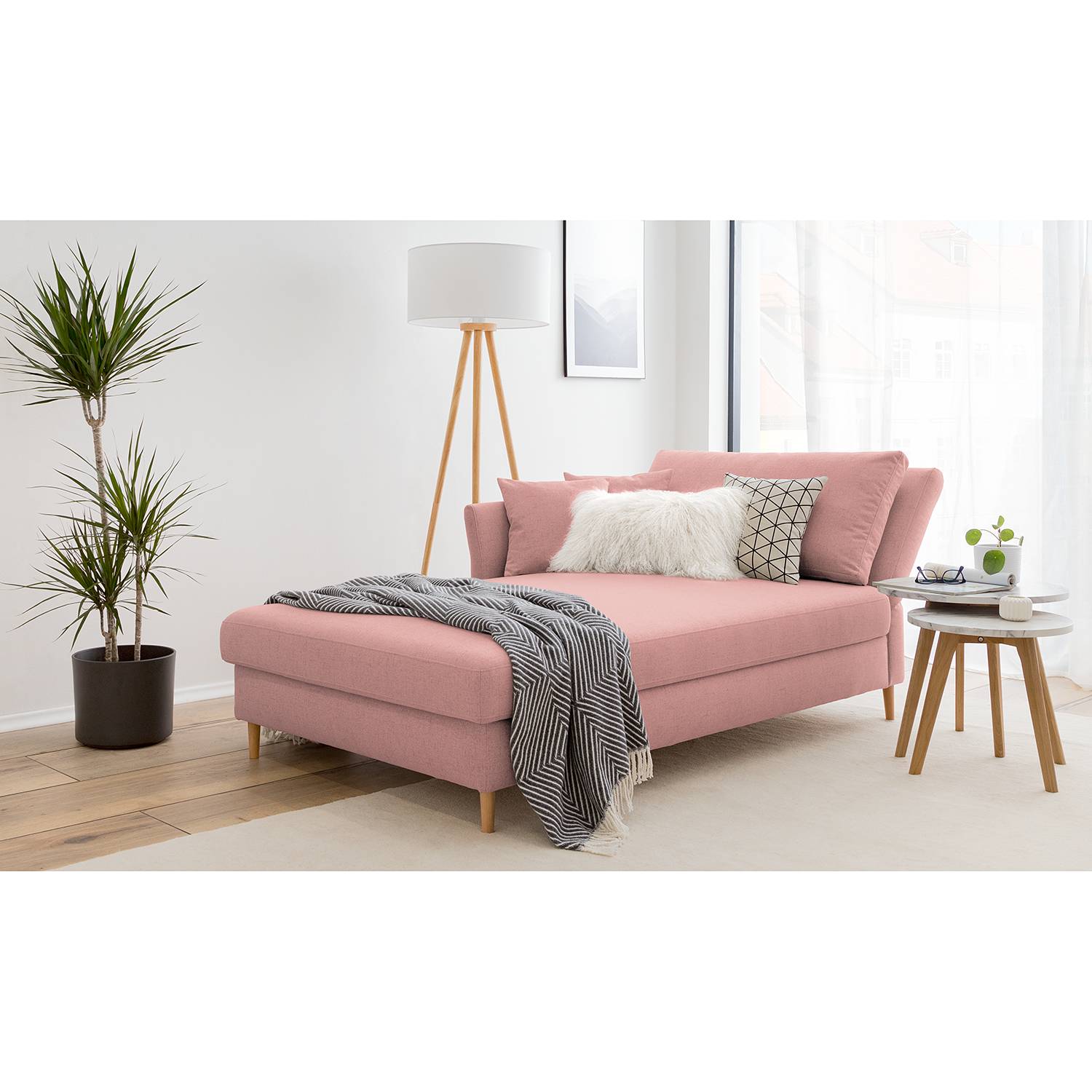 Mørteens Recamiere Hillarys II Mauve Webstoff 110x44x220 cm mit Bettkasten Mørteens Recamiere Hillarys II Mauve Webstoff 110x44x220 cm mit Bettkasten von Mørteens