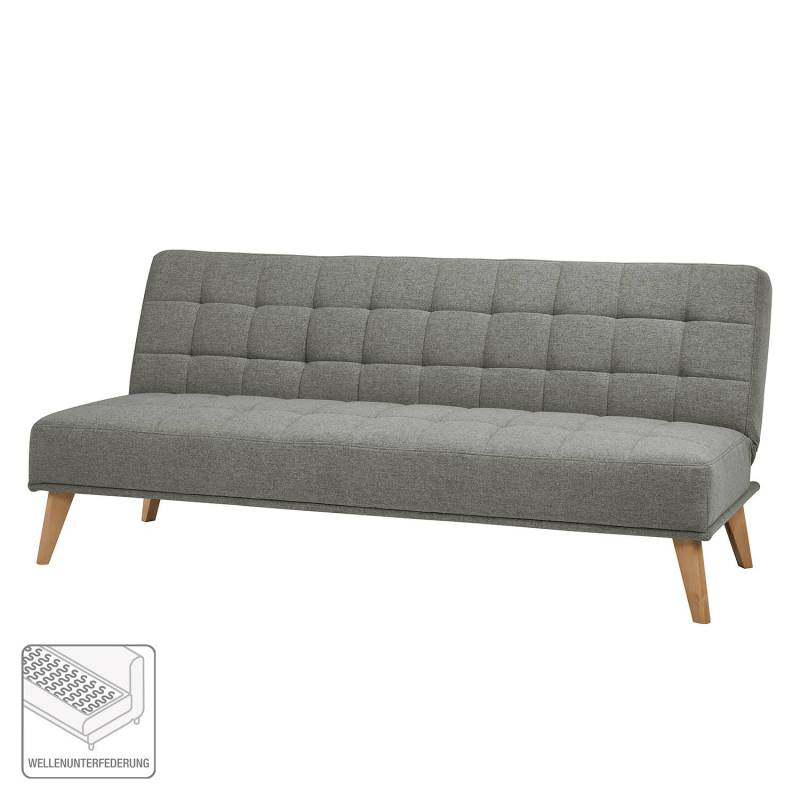 home24 Schlafsofa Caribe Grau/Grau Filz Blix 180 x 81 x 86cm Skandi von home24
