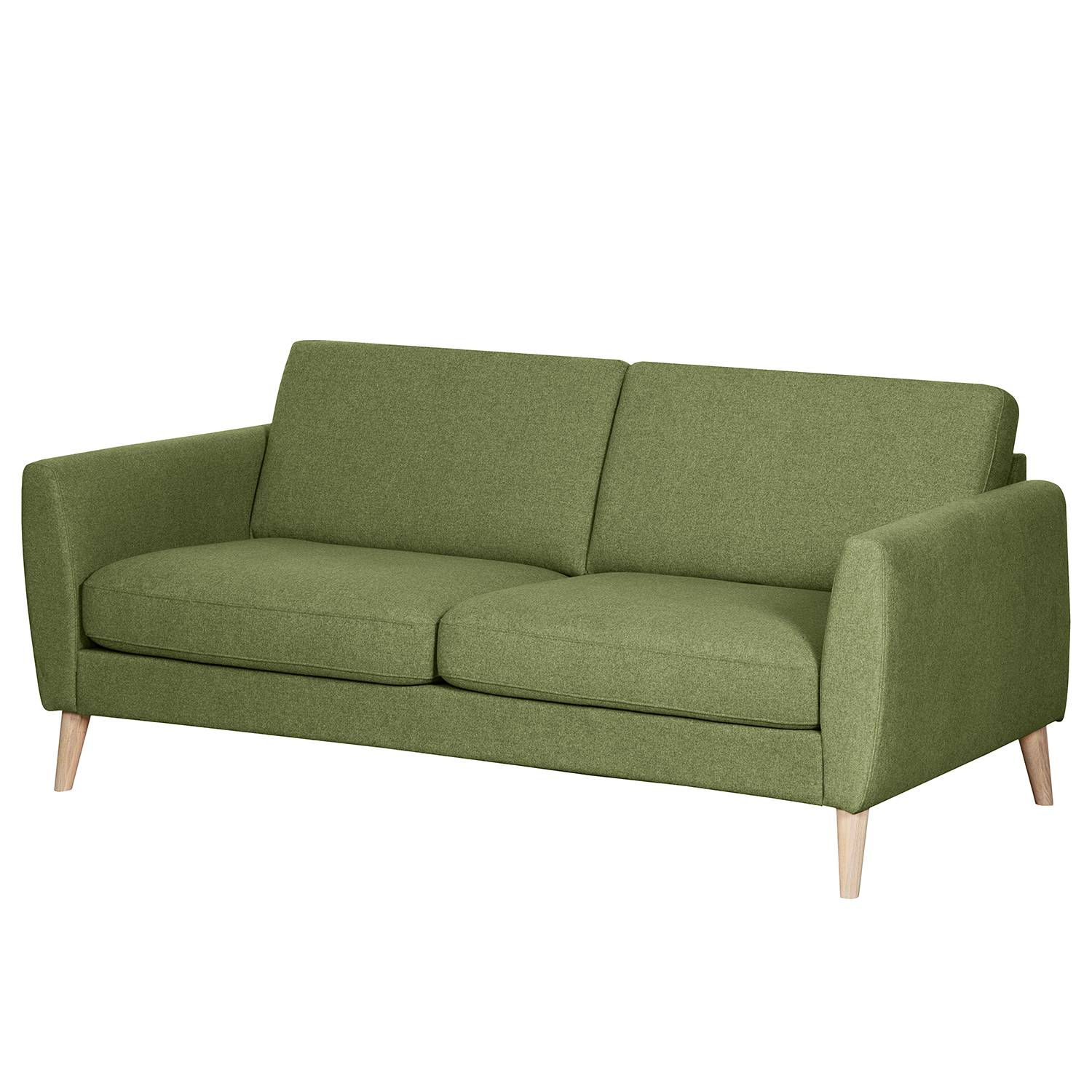 Mørteens Sofa Kustavi 2,5-Sitzer Olivgrün Polyester 190x80x90 cm (BxHxT) Skandi von Norrwood