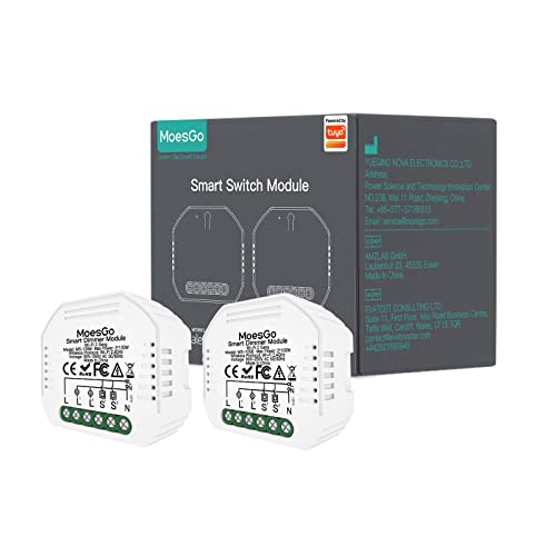 MoesGo Wlan 2.4GHz Smart Alexa Dimmschalter Modul, für Funk Dimmer Lichtschalter Unterputz Relais, Kompatibel mit Smart Life Tuya App, Alexa und Google Home, 1/2 Weg【Neutralleiter erforderlich】 MoesGo Wlan 2.4GHz Smart Alexa Dimmschalter Modul, für Funk Dimmer Lichtschalter Unterputz Relais, Kompatibel mit Smart Life Tuya App, Alexa und Google Home, 1/2 Weg【Neutralleiter erforderlich】 von MoesGo
