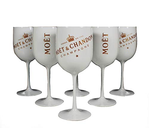 MOET & CHANDON Ice Imperial 6X Champagner Acryl Becher ~mn 135 1113 von Moët & Chandon