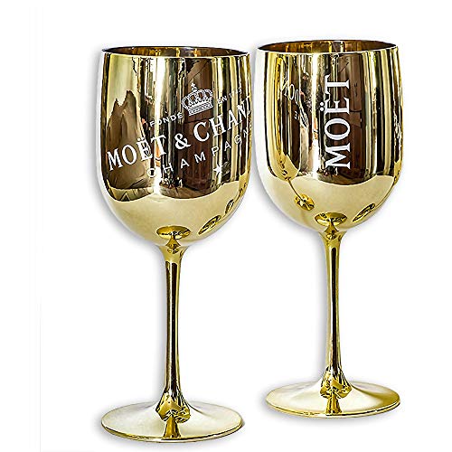 Moet and Chandon Gold Ice Imperial Plastic Champagne Flutes, Set of 2 von Moët & Chandon