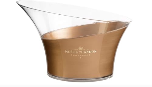 Moët & Chandon Champagne Flaschenkühler Prestige Vasque Eiseimer Gold Transparent Eiswürfel Behälter für bis zu 6 x 0,75 l oder 2 x 1,5l Magnum Champagner Flaschen Moët & Chandon Champagne Flaschenkühler Prestige Vasque Eiseimer Gold Transparent Eiswürfel Behälter für bis zu 6 x 0,75 l oder 2 x 1,5l Magnum Champagner Flaschen von Moët & Chandon