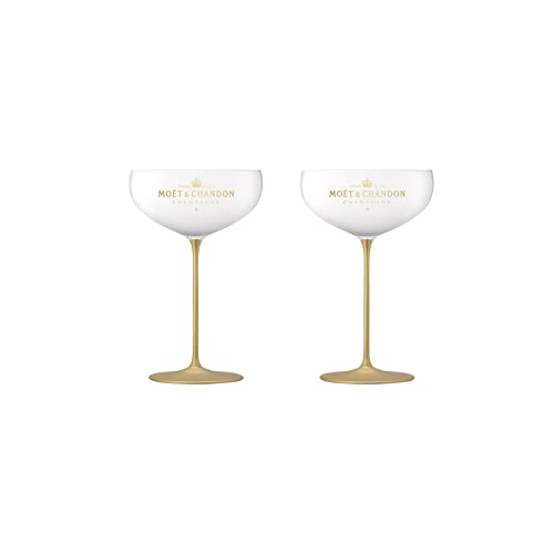 Moët & Chandon Gläser Golden Coupe Champagnergläser 2er Set Luxus von Moët&Chandon