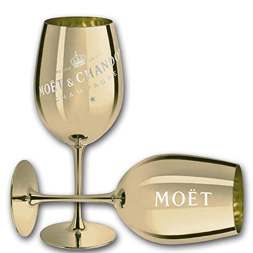 Moët & Chandon Moet & Chandon Imperial Champagner Echtglas Ibiza (Gold), 1 Glas von Moët & Chandon