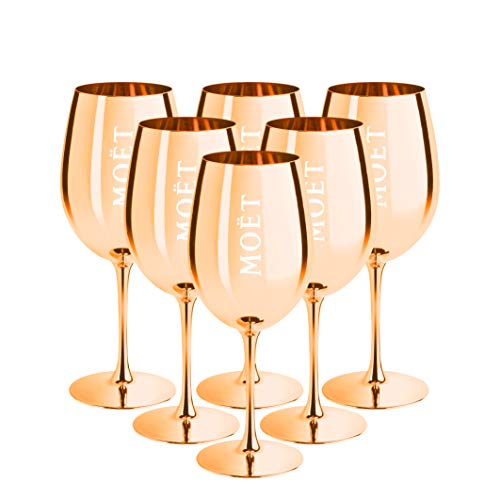 Moët & Chandon Limitierte Auflage Ibiza Imperial Pure Glass Champagnergläser (Gold, 6) von Moët & Chandon