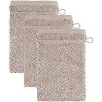 Möve for frottana Waschhandschuh "Pearl", (3 St., 3 Waschhandschuhe (15x20 cm), mit Perloptik von Möve For Frottana