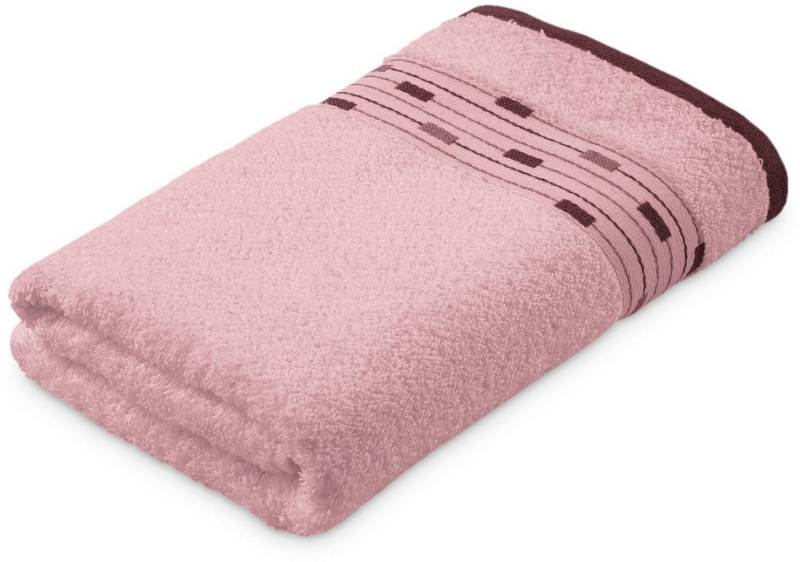 Möve for frottana Badetuch Magic Uni, Walkfrottee (1-St), mit Bordüre aus kleinen Rechtecken von Möve for frottana