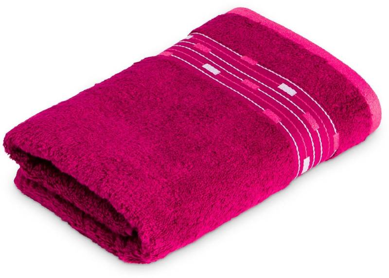 Möve for frottana Badetuch Magic Uni, Walkfrottee (1-St), mit Bordüre aus kleinen Rechtecken von Möve for frottana