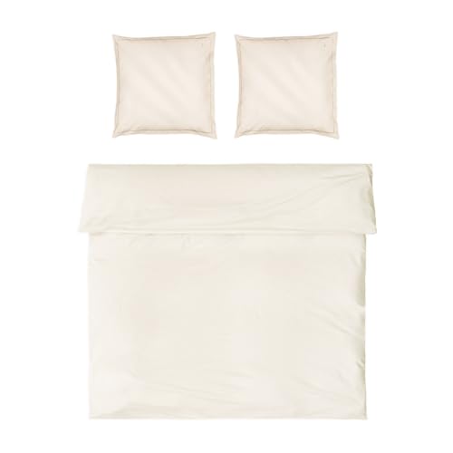 MÖVE Luxury Bettwäsche-Set 200x200 cm + 2 * 80x80 cm aus 100% Baumwolle, Champagne von Möve