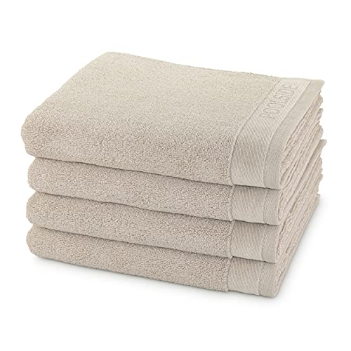 möve Poolside Handtuch-Set, 4 Handtücher 50 x 100 cm, Made in Germany, 100% Baumwolle, Cashmere von Möve