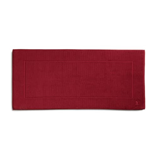 möve Superwuschel Badteppich 60 x 130 cm aus 100% Baumwolle, ruby von Möve