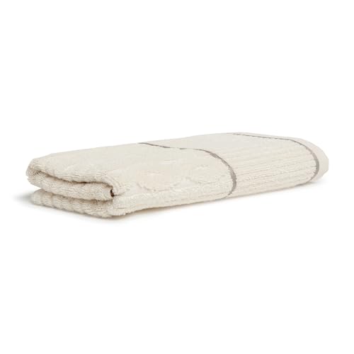 Möve Cosy Knits Zopf Allover Duschtuch 67 x 140 cm aus 100% Baumwolle, Nature/Cashmere von Möve