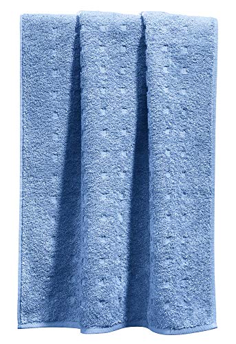 Möve Duschtuch Quadretti Walk-Frottier hellblau Größe 67x140 cm von Möve