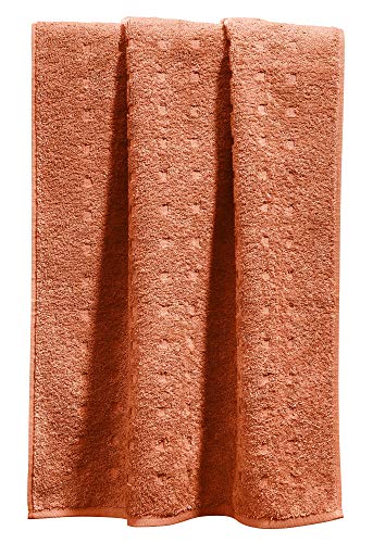 Möve Duschtuch Quadretti Walk-Frottier Terracotta Größe 67x140 cm von Möve