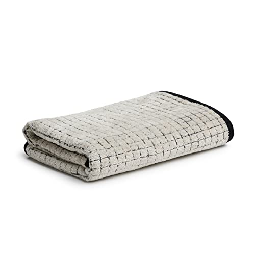 möve Eden Handtuch Kästchenstruktur Velours 50 x 100 cm aus 80 % Baumwolle / 20 % Leinen, nature / black möve Eden Handtuch Kästchenstruktur Velours 50 x 100 cm aus 80 % Baumwolle / 20 % Leinen, nature / black von Möve