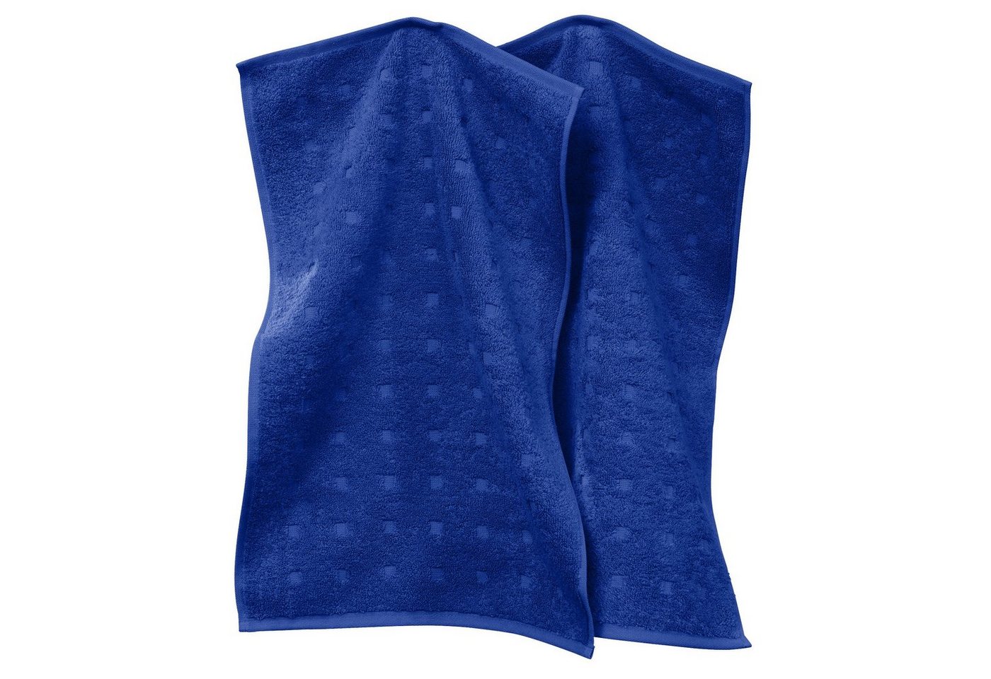 Möve Gästehandtuch Gästetuch 2er-Pack "Quadretti", Frottier (2-St), Walk-Frottier Uni von Möve