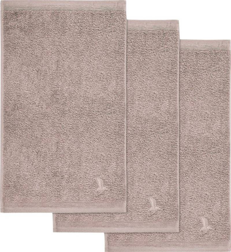 Möve Gästehandtücher Superwuschel, Walkfrottee (Set, 3-St), Gästehandtücher Set mit Bordüre, 100% Premium Cotton Baumwolle, weich von Möve