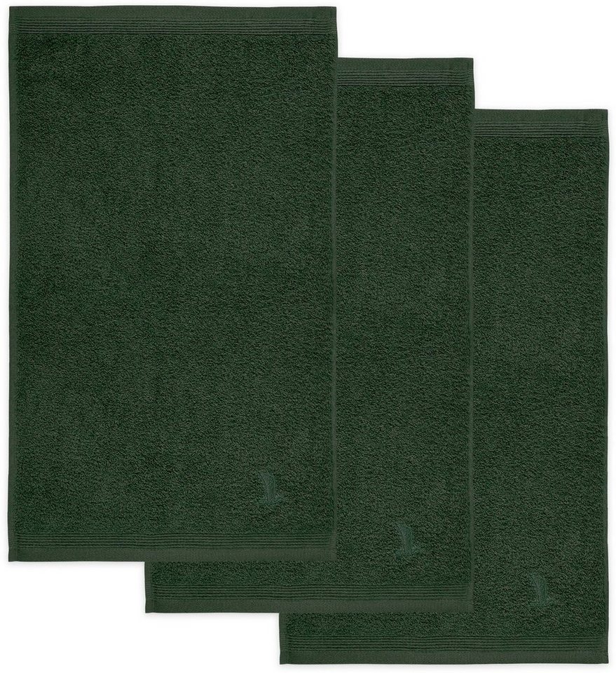 Möve Gästehandtücher Superwuschel, Walkfrottee (Set, 3-St), Gästehandtücher Set mit Bordüre, 100% Premium Cotton Baumwolle, weich von Möve