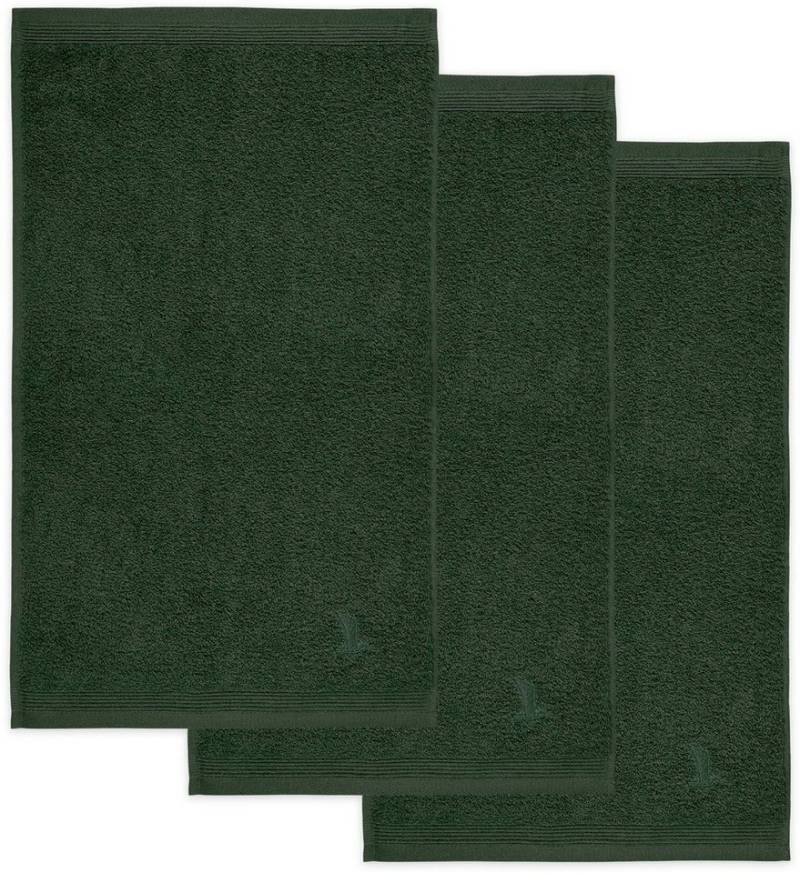 Möve Gästehandtücher Superwuschel, Walkfrottee (Set, 3-St), Gästehandtücher Set mit Bordüre, 100% Premium Cotton Baumwolle, weich von Möve