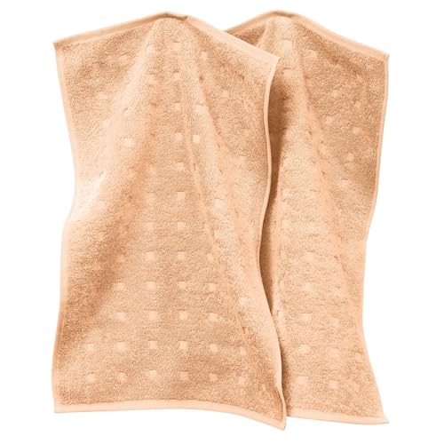 Möve Gästetuch 2er-Pack Quadretti Walk-Frottier Sand-apricot Größe 30x50 cm Möve Gästetuch 2er-Pack Quadretti Walk-Frottier Sand-apricot Größe 30x50 cm von Möve