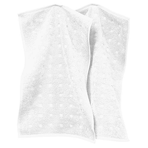 Möve Gästetuch 2er-Pack Quadretti Walk-Frottier weiß Größe 30x50 cm Möve Gästetuch 2er-Pack Quadretti Walk-Frottier weiß Größe 30x50 cm von Möve