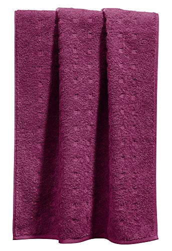 Möve Handtuch Quadretti Walk-Frottier Fuchsia Größe 50x100 cm von Möve