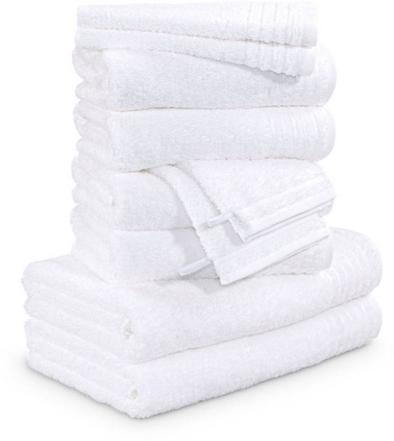 Möve Handtuch Set New Classic, Walkfrottier (10-St), Waschhandschuhen, Gäste-, Hand- und Duschtüchern, 100% Baumwolle von Möve