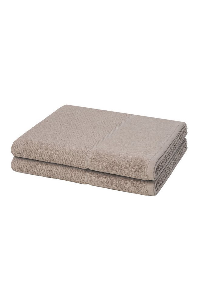Möve for frottana Handtuch Set 2er Pack Pearl, Walkfrottee (Spar-Set, 2-St), 2 X Duschtuch im Set - Baumwolle von Möve for frottana