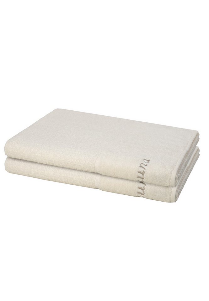 Möve for frottana Handtuch Set 2er Pack Pearl, Walkfrottee (Spar-Set, 2-St), 2 X Saunatuch im Set - Baumwolle von Möve for frottana