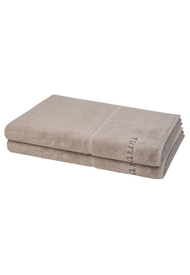 Möve for frottana Handtuch Set 2er Pack Pearl, Walkfrottee (Spar-Set, 2-St), 2 X Saunatuch im Set - Baumwolle von Möve for frottana