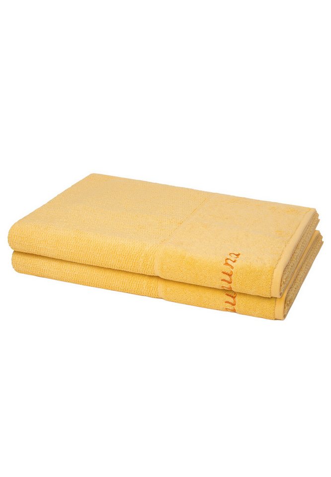 Möve for frottana Handtuch Set 2er Pack Pearl, Walkfrottee (Spar-Set, 2-St), 2 X Saunatuch im Set - Baumwolle von Möve for frottana