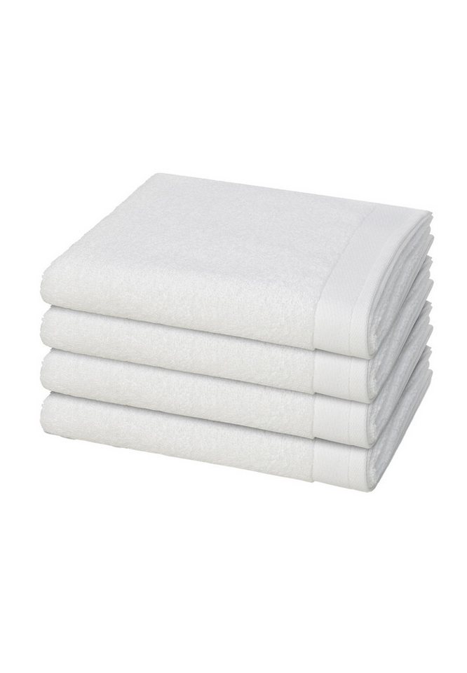 Möve Handtuch Set 4er Pack Premium, Baumwolle (Spar-Set, 4-St), 4 X Handtuch im Set - Baumwolle - Flauschige Optik und Haptik von Möve
