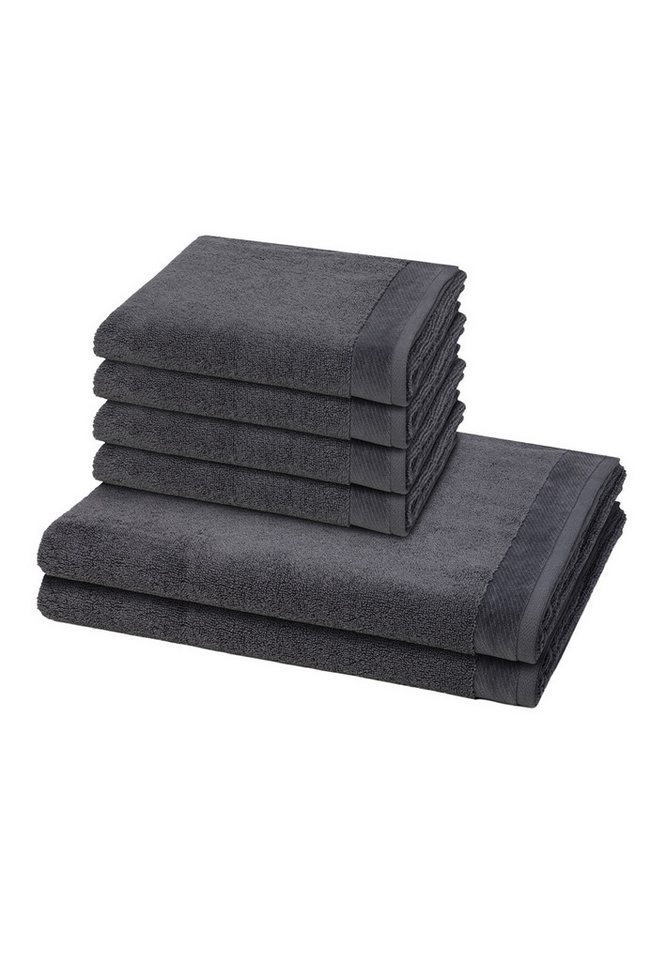 Möve Handtuch Set 6er Pack Premium, Baumwolle (Spar-Set, 6-St), 4 X Handtuch 2 X Duschtuch im Set - Baumwolle - von Möve