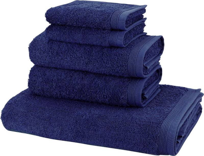 Möve Handtuch Set Basic, Walkfrottier (Set, 5-St), 5tlg.-Set: 2xGäste- 2xHand- und 1xBadetuch in Walkfrottier Qualität von Möve