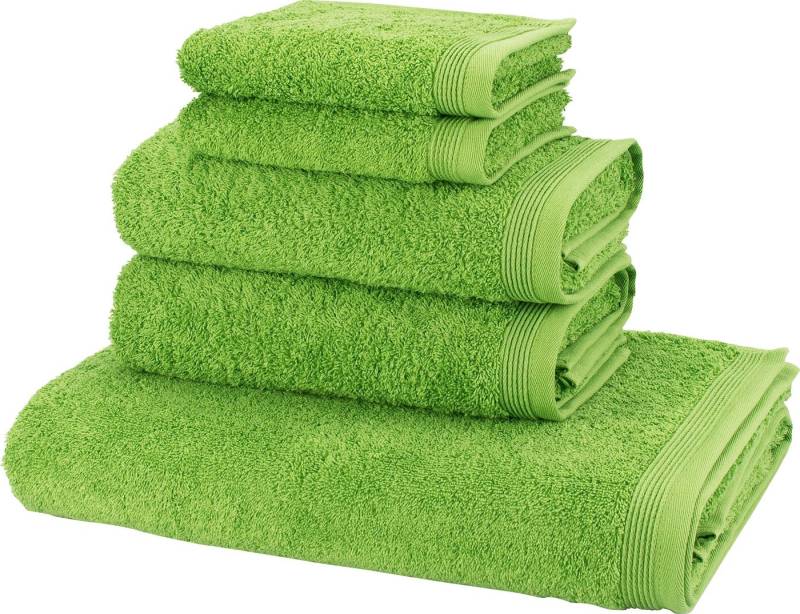 Möve Handtuch Set Basic, Walkfrottier (Set, 5-St), 5tlg.-Set: 2xGäste- 2xHand- und 1xBadetuch in Walkfrottier Qualität von Möve