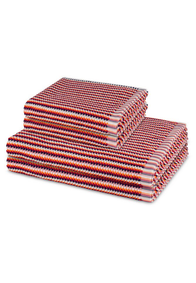 Möve Handtuch Set Bliss, Walkfrottee (Spar-Set, 4-St), 2 X Handtuch 2 X Duschtuch im Set - Baumwolle - Saugstark von Möve