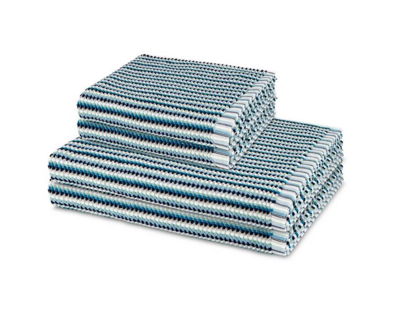 Möve Handtuch Set Bliss, Walkfrottee (Spar-Set, 4-St), 2 X Handtuch 2 X Duschtuch im Set - Baumwolle - Saugstark von Möve