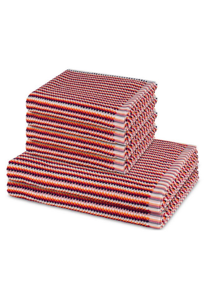 Möve Handtuch Set Bliss, Walkfrottee (Spar-Set, 6-St), 4 X Handtuch 2 X Duschtuch im Set - Baumwolle - Saugstark von Möve