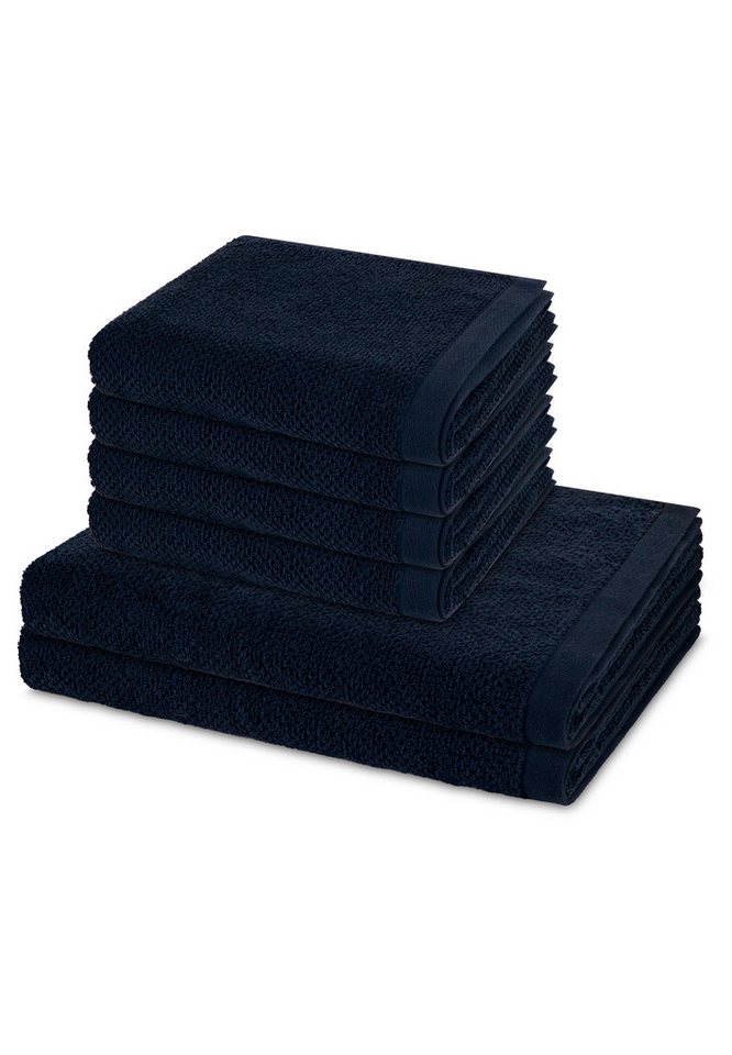 Möve Handtuch Set Bliss, Walkfrottee (Spar-Set, 6-St), 4 X Handtuch 2 X Duschtuch im Set - Baumwolle - Saugstark von Möve