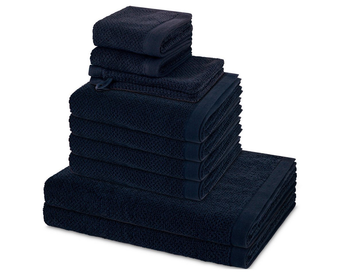 Möve Handtuch Set Bliss, Walkfrottee (Spar-Set, 8-St), 2 X Wasch- 2 X Gäste- 2 X Dusch- 2 X Handtuch im Set - Baumwolle von Möve