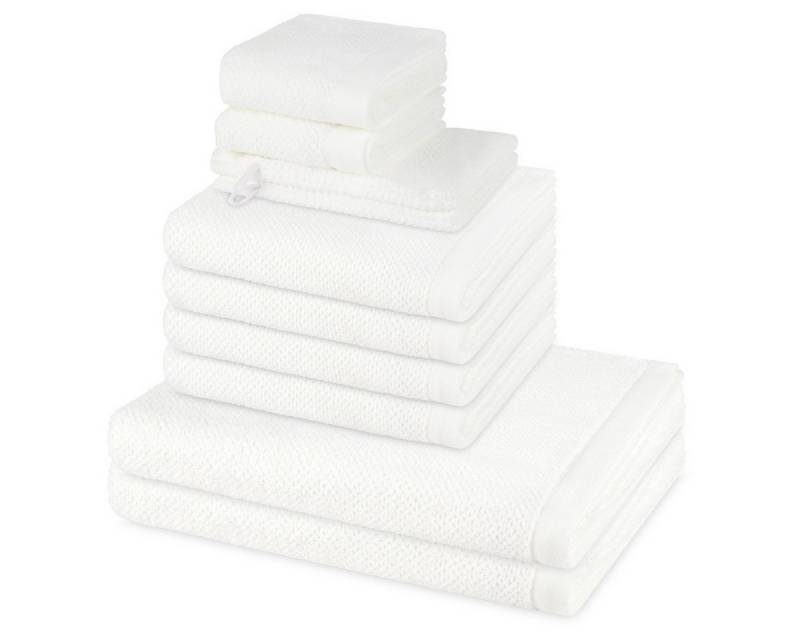 Möve Handtuch Set Bliss, Walkfrottee (Spar-Set, 8-St), 2 X Wasch- 2 X Gäste- 2 X Dusch- 2 X Handtuch im Set - Baumwolle von Möve