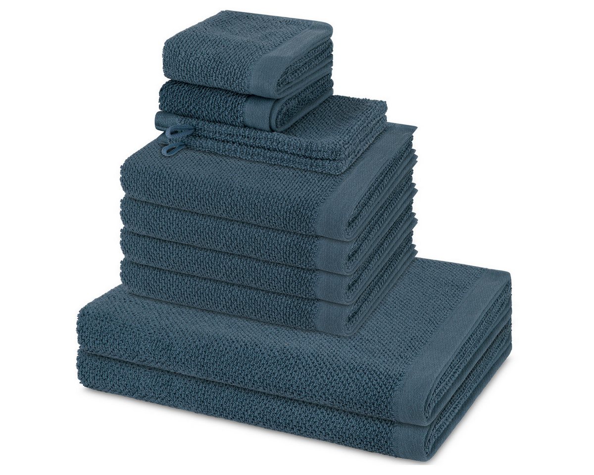 Möve Handtuch Set Bliss, Walkfrottee (Spar-Set, 8-St), 2 X Wasch- 2 X Gäste- 2 X Dusch- 2 X Handtuch im Set - Baumwolle von Möve