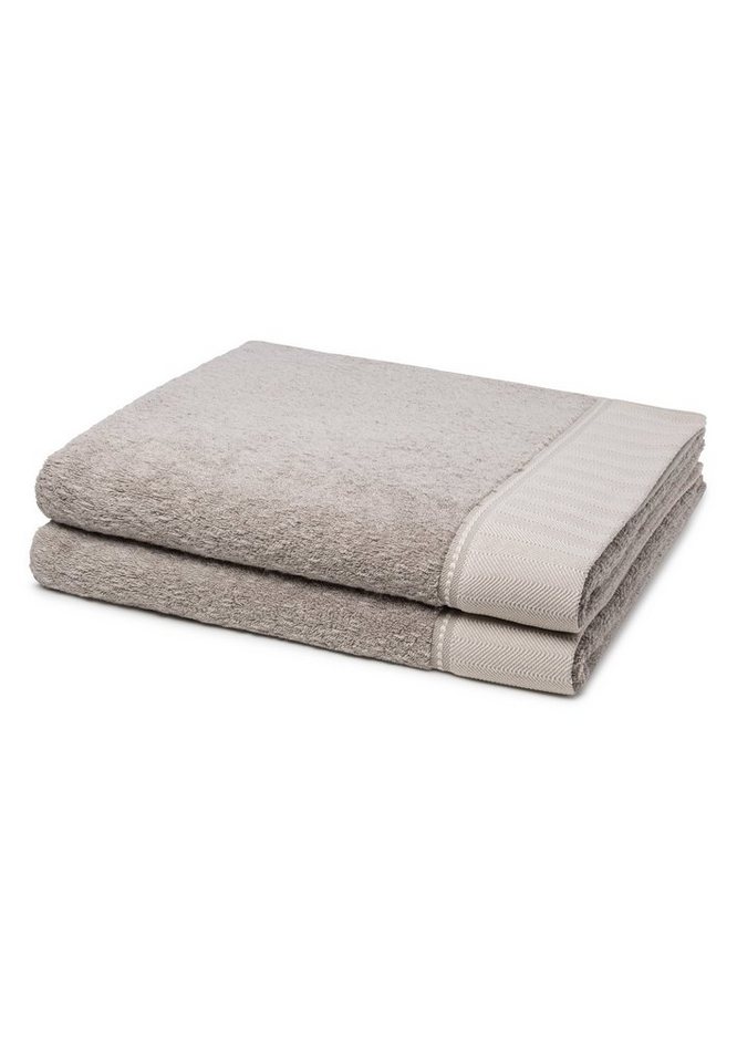 Möve Handtuch Set Brooklyn, Baumwolle (Spar-Set, 2-St), 2 X Duschtuch - im Set - Baumwolle - Weicher Materialmix von Möve