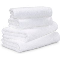 Möve Handtuch Set "New Classic", 4 tlg., Walkfrottier, 2x Hand- und 2x Duschtücher, 100% bester Baumwolle (480 g/m²) von Möve