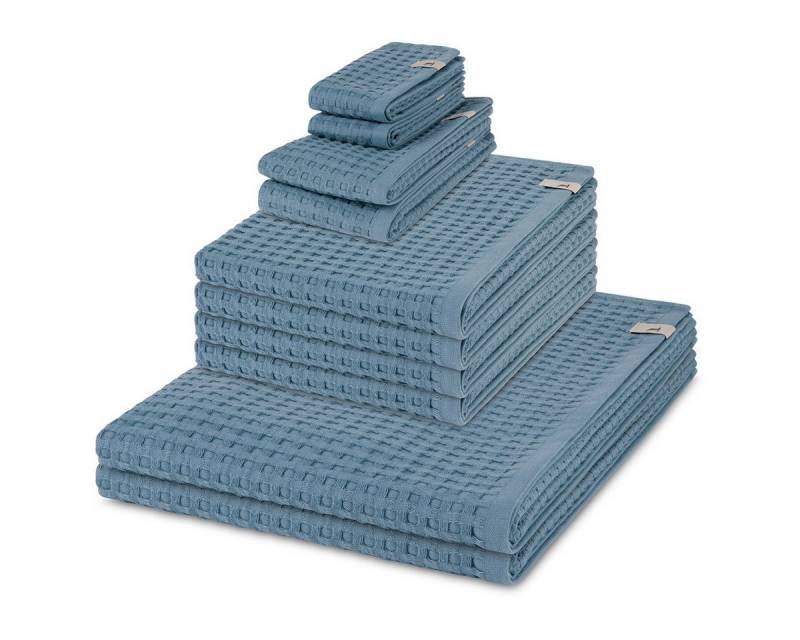 Möve Handtuch Set Piquee, Waffel-Pique (Spar-Set, 8-St), 2 X Seif- 2 X Gäste- 2 X Dusch- 2 X Handtuch im Set - Baumwolle von Möve