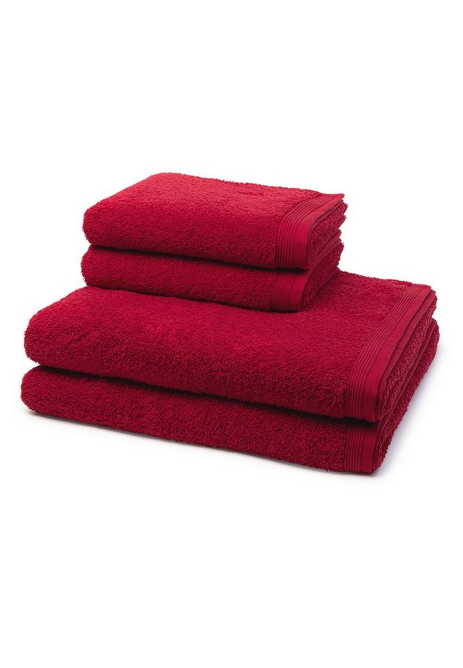 Möve Handtuch Set Superwuschel, Walkfrottee (Spar-Set, 4-St), 2 X Handtuch 2 X Duschtuch - im Set - Baumwolle von Möve